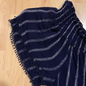 Blue striped jumpsuit